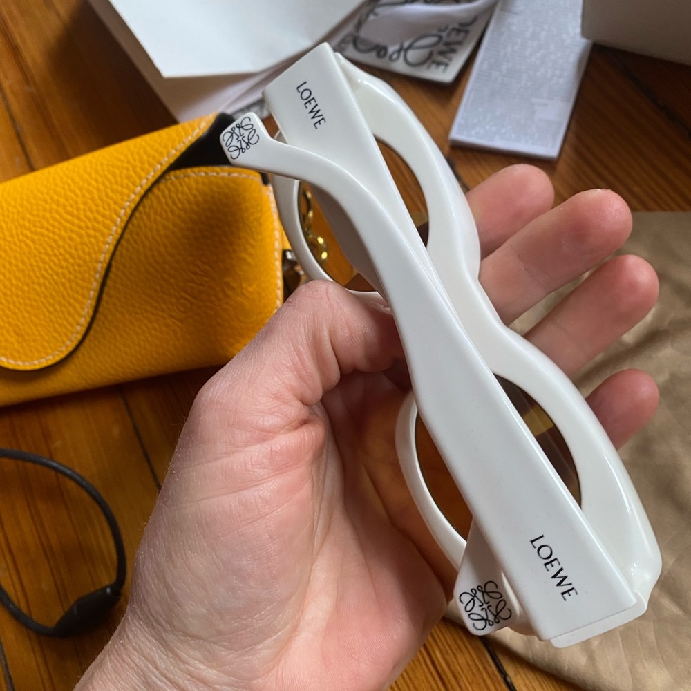 Loewe Paula's Ibiza rectangular Sunglasses black and white - Picture 3 of 10